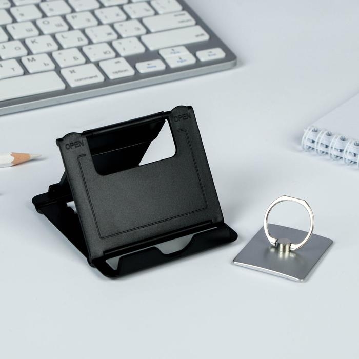 Набор &laquo;Настоящему герою&raquo;: подставка для телефона и кольцо на чехол