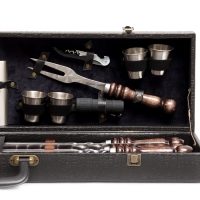 Набор с шампурами подарочный "Тигр" №25, в кейсе из эко-кожи