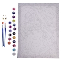 Картина по номерам на холсте с подрамником &laquo;Космический тигр&raquo;, 30х40 см