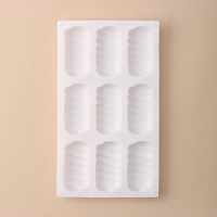 Форма для муссовых десертов и выпечки KONFINETTA «Корде», 30×17,5×2 см, 9 ячеек (9×4,5 см), цвет белый Форма для муссовых десертов и выпечки KONFINETTA «Корде», 30×17,5×2 см, 9 ячеек (9×4,5 см), цвет белый