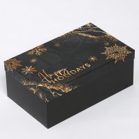 Набор коробок подарочных 15 в 1 &laquo;Winter&raquo;, 12 х 7 х 4 см - 46,6 х 35,2 х 17.5 см, Новый год