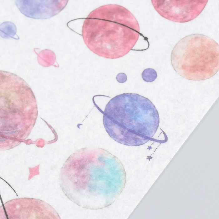Наклейки "Планеты и созвездия" набор 3 листа 10х20 см