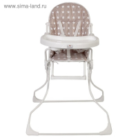 Стульчик для кормления Polini kids 152 «Звезды», цвет макиато-белый Стульчик для кормления Polini kids 152 «Звезды», цвет макиато-белый