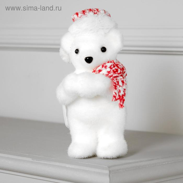 Светодиодная фигура «Мишка в шапке» 9 × 23 × 7 см, флок, батарейки CR2032х2 (в комплекте), свечение тёплое белое Светодиодная фигура «Мишка в шапке» 9 × 23 × 7 см, флок, батарейки CR2032х2 (в комплекте), свечение тёплое белое