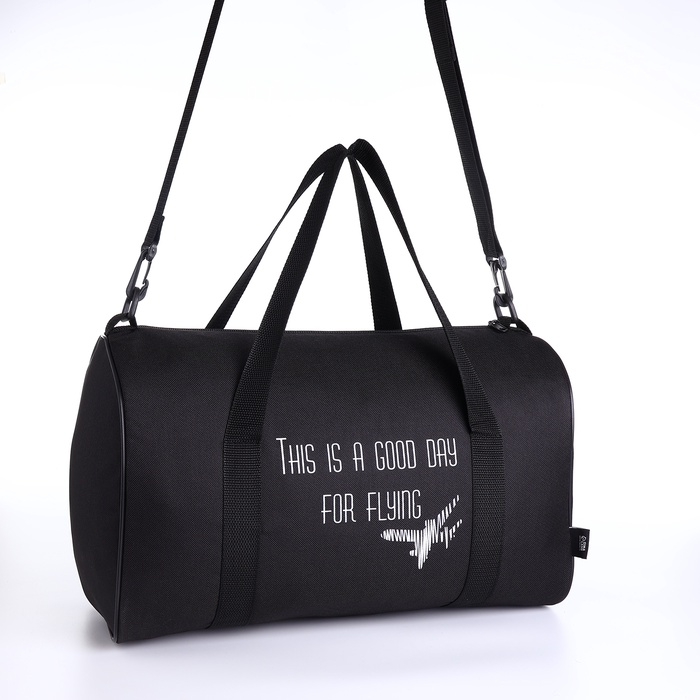 Сумка дорожная, TEXTURA, маленький размер, цвет чёрный Сумка дорожная, TEXTURA, маленький размер, цвет чёрный