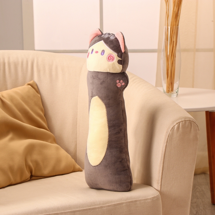 Мягкая игрушка &laquo;Кот-батон&raquo;, 50 см, цвет серый