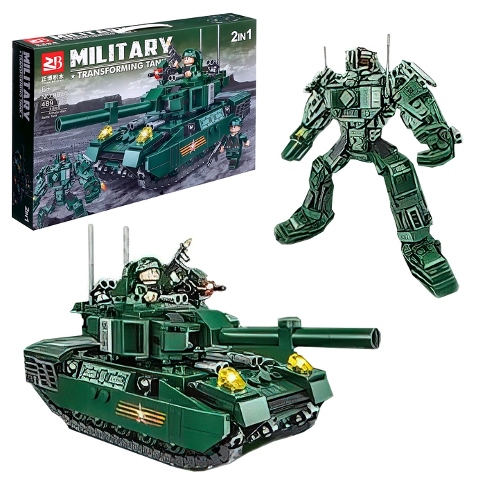 Конструктор &laquo;Роботы. Танк-трансформер&raquo;, 489 деталей