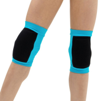 Наколенники для гимнастики и танцев Grace Dance, с уплотнителем, р. M, 11-14 лет, цвет бирюза/чёрный Наколенники для гимнастики и танцев Grace Dance, с уплотнителем, р. M, 11-14 лет, цвет бирюза/чёрный