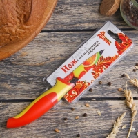 Нож кухонный с антиналипающим покрытием Доляна &laquo;Фрукты&raquo;, лезвие 8 см