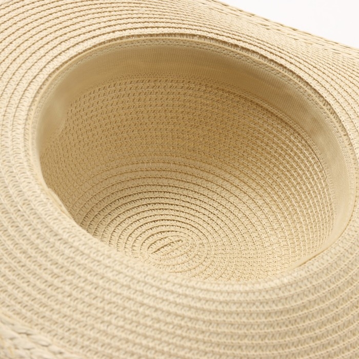 Шляпа женская MINAKU, цв. молочный, р-р 58 Шляпа женская MINAKU, цв. молочный, р-р 58