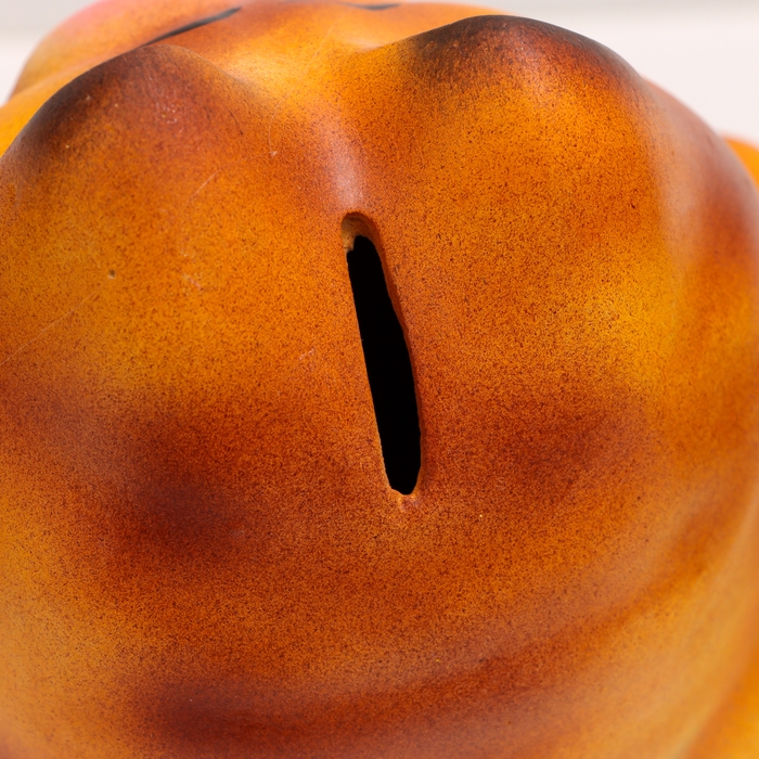 Копилка "Лежащий кот" рыжий