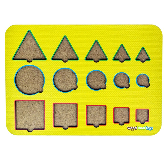 Рамка-вкладыш М. Монтессори &laquo;Больше-меньше 1&raquo; МИКС