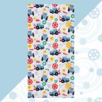 Полотенце детское Синий трактор &laquo;Город&raquo; 70х146&plusmn;2 см, 100% хлопок 160 гр/м2