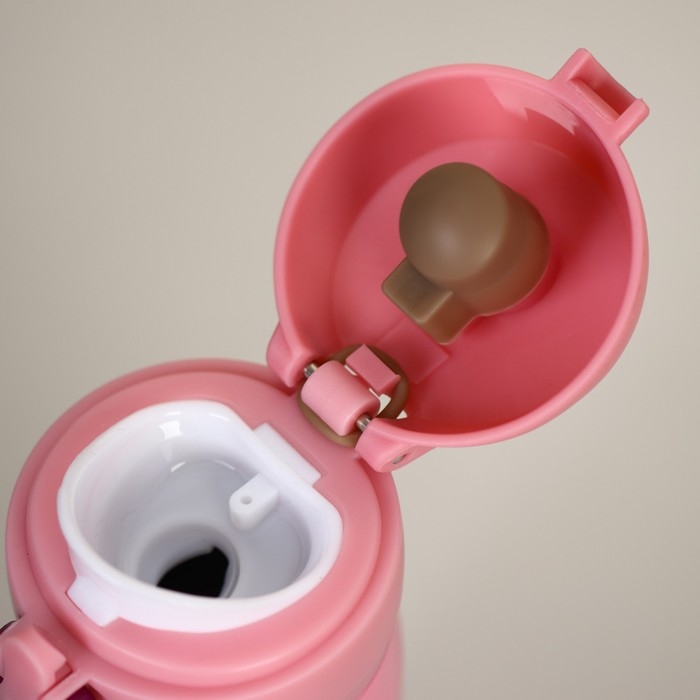 Новый год. Термос &laquo;Тепло внутри&raquo; цвет розовый, 450 мл