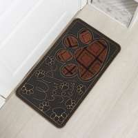 Коврик придверный Доляна «Лапка», цвет МИКС Коврик придверный Доляна «Лапка», цвет МИКС