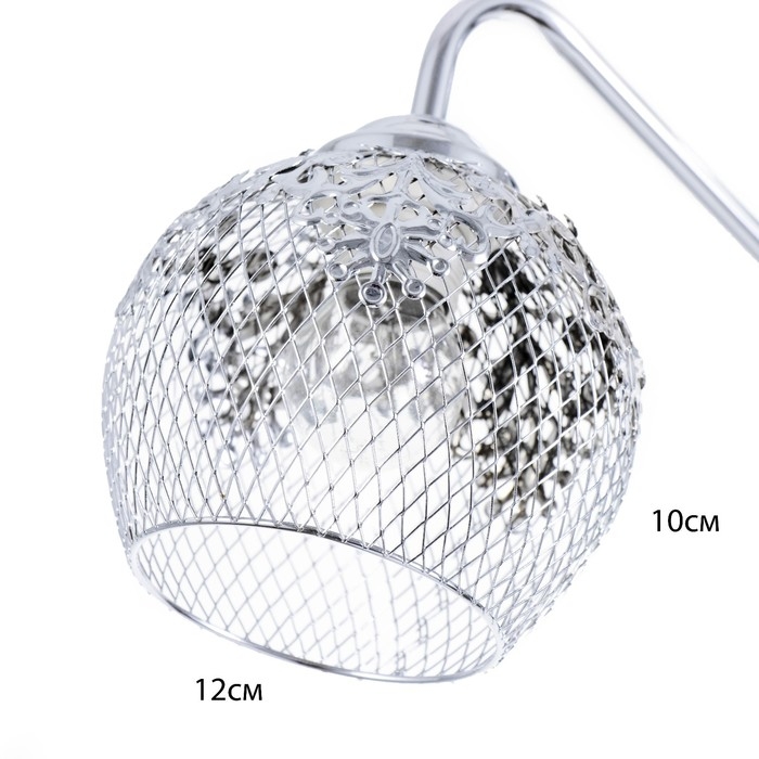 Люстра "Лаура" 3x60Вт E27 хром 54х54х29 см.