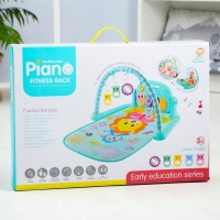 Развивающий коврик &laquo;Лев&raquo;, с пианино, голубой