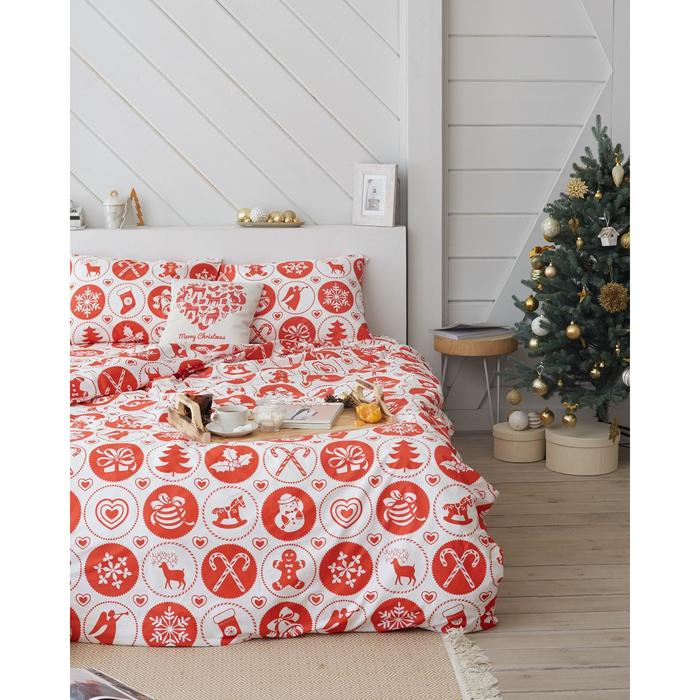 Постельное белье LoveLife 2сп "New Year's gifts" 175*215см,200*225см,50*70см-2шт