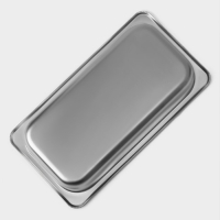 Гастроемкость 1/3 из нержавеющей стали, 65 мм, 32,5&times;17,6&times;6,5 см, толщина 0,8 мм