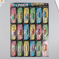 Фонарик лазер с 5 насадками и с кольцом МИКС Фонарик лазер с 5 насадками и с кольцом МИКС