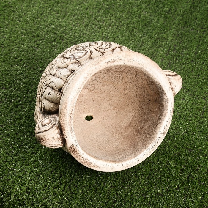 Фигурное кашпо "Камея" лежачее, 21х24см, микс