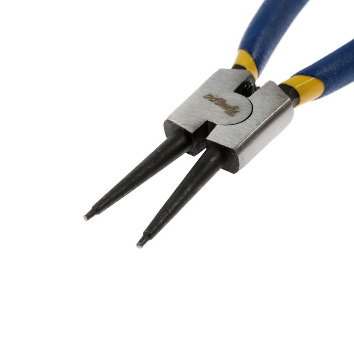 Съемник внешних стопорных колец ТУНДРА, прямые губки на разжим, 150 мм Съемник внешних стопорных колец ТУНДРА, прямые губки на разжим, 150 мм