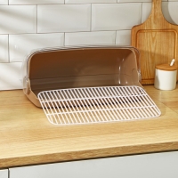 Хлебница большая, 41,5&times;26&times;18,5 см, цвет шоколадный мокко