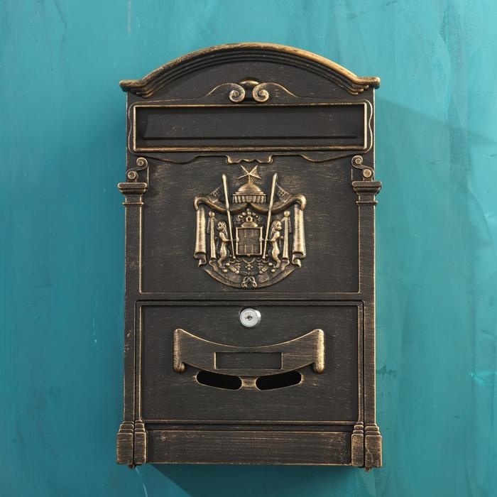 Ящик почтовый №4010В, Старая бронза Ящик почтовый №4010В, Старая бронза