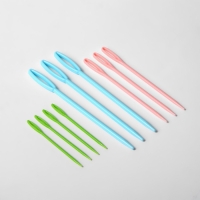 Набор для вязания, 35 предметов, в пенале, 20 &times; 10,5 &times; 4 см, цвет розовый