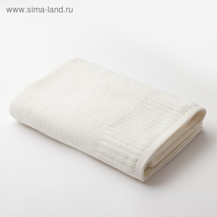 Полотенце махровое Этель &laquo;Минимализм&raquo; 70*140 см, цв. белый 100% хл, 360 гр/м2