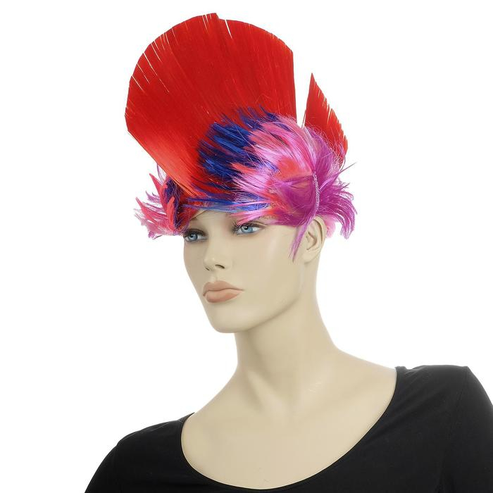 Парик &laquo;Ирокез&raquo;, яркий, МИКС