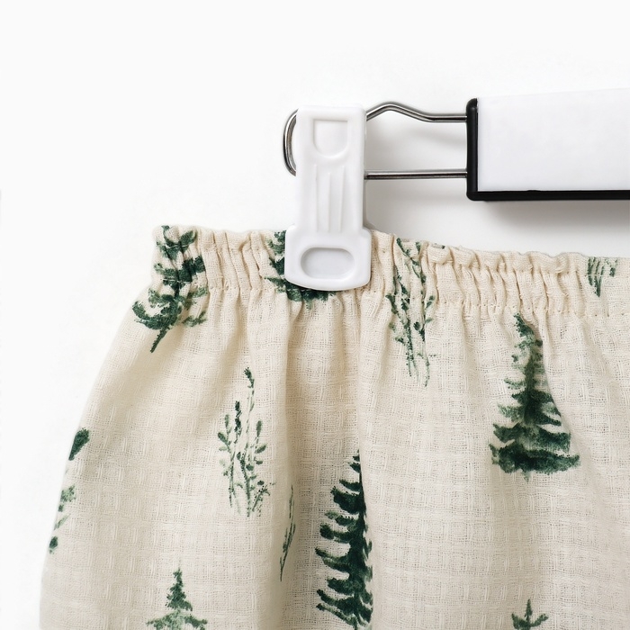 Полотенце для бани "Ёлочки" жен. парео, 80х144 см, хл., ваф. полотно