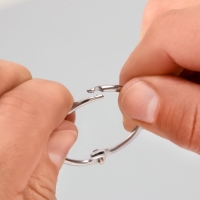 Кольца для творчества (фотоальбомов) "Серебро" внутр. d= 3 см внешн. d=3,4 см н-р 10 шт Кольца для творчества (фотоальбомов) "Серебро" внутр. d= 3 см внешн. d=3,4 см н-р 10 шт