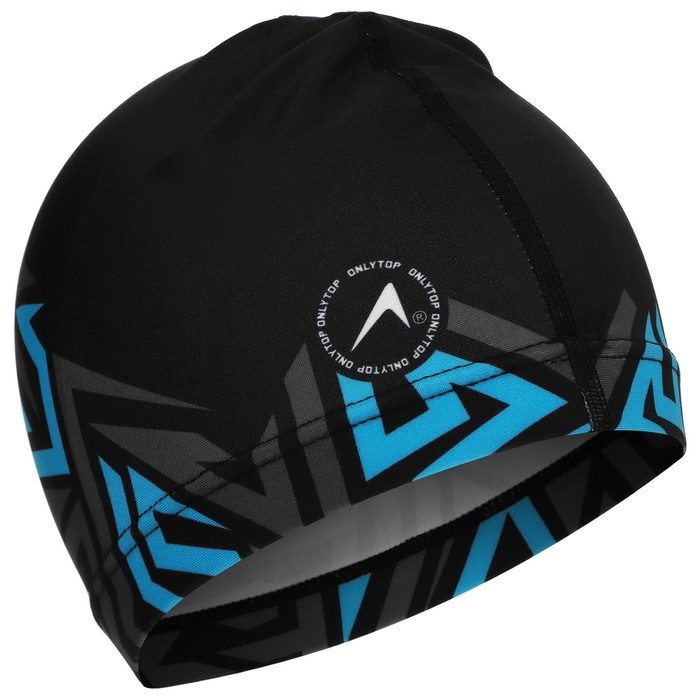 Шапочка для плавания взрослая ONLYTOP &laquo;Геометрия&raquo;, тканевая, обхват 54-60 см