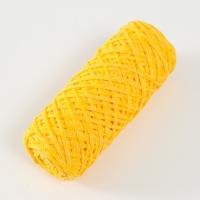 Шнур для вязания 35% хлопок,65% полипропилен 3 мм 85м/160&plusmn;10 гр (желтый)