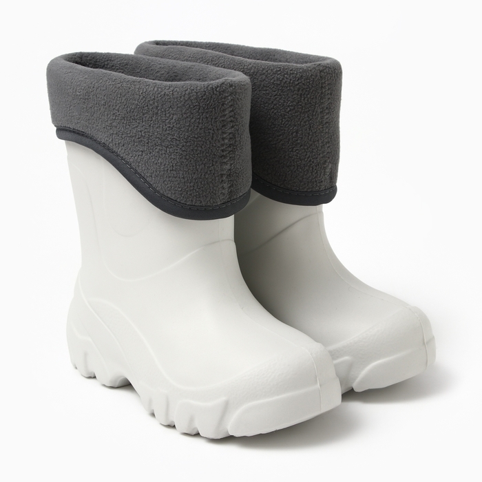 Сапоги детские с утеплителем, цвет жемчужный, размер 30/31