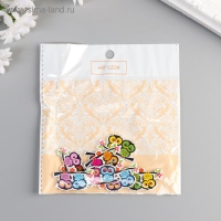 Набор пуговиц декоративных дерево "Совята на ветке" (набор 8 шт) 2х3,5 см