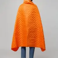 Плед-пончо для пикника SnapCoat, оранжевый