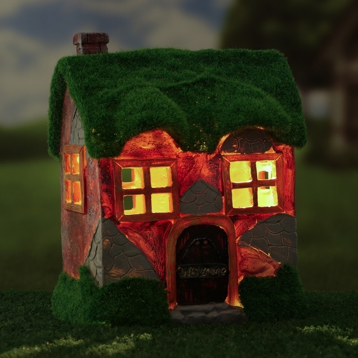 Садовый фонарь Садовый фонарь "Домик Хоббита" 16х10х22см