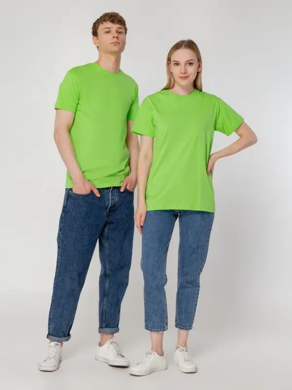 Футболка унисекс T-bolka 160, зеленое яблоко, размер S