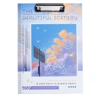 Планшет с прижимом формат А4 картон "Природа", МИКС Планшет с прижимом формат А4 картон "Природа", МИКС