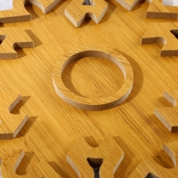 Новый год. Менажница деревянная &laquo;Снежинка&raquo;, 25 х 25 см