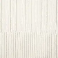 Шарф Knit Beat, белый (молочный)