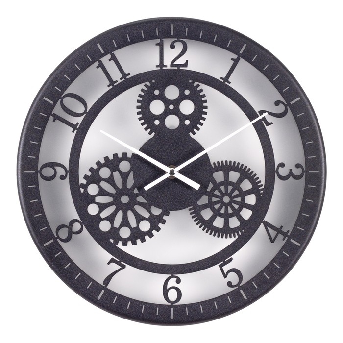 Часы настенные, интерьерные Часы настенные, интерьерные "Скелетон", бесшумные, d-32 см