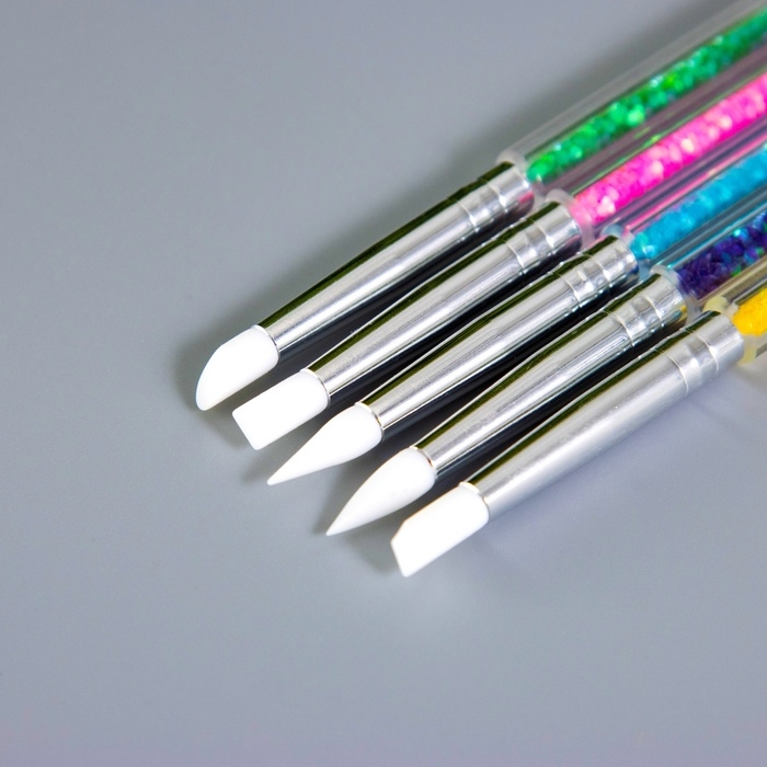 Инструменты для моделирования и придания формы Инструменты для моделирования и придания формы "Блёстки" набор 5 шт 15,5 см