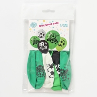 Воздушный шар латексный 12" &laquo;Футбол&raquo;, 5 шт.