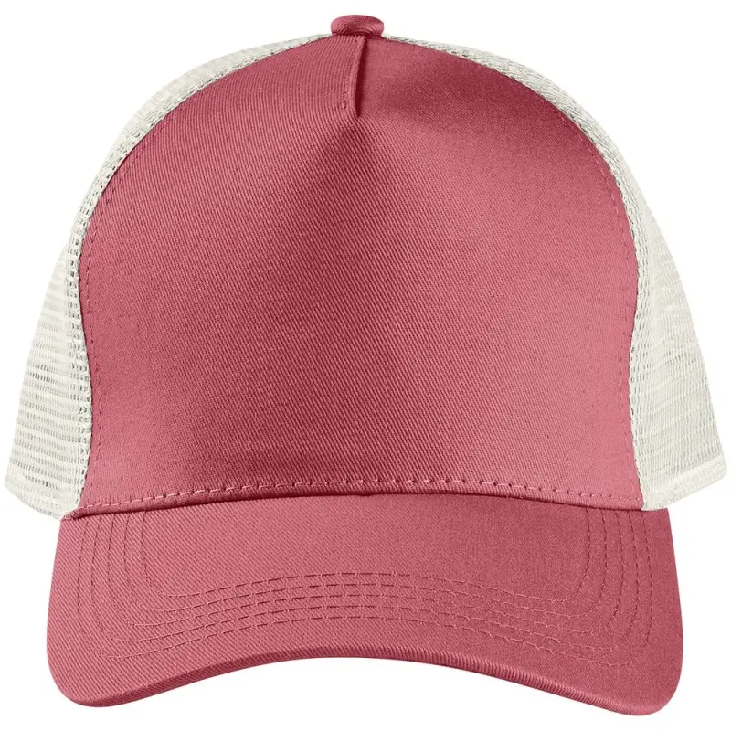 Бейсболка Blink, розовая (лососевая) с молочно-белым Бейсболка Blink, розовая (лососевая) с молочно-белым