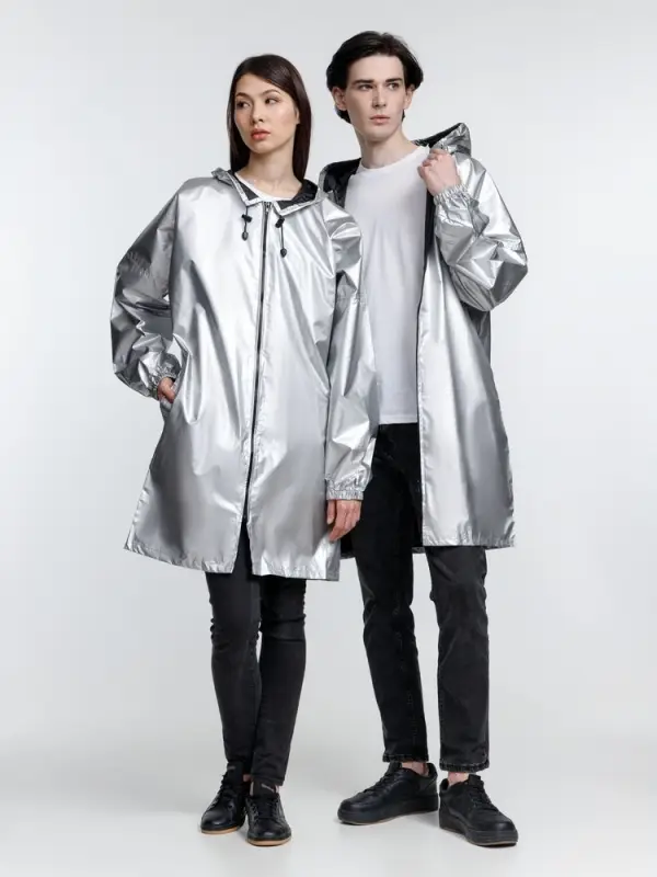 Дождевик Palladio Pockets, серебристый, размер XL