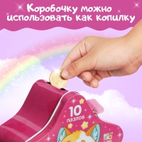 Макси-пазлы в металлической коробке &laquo;Волшебные феи&raquo;, 10 пазлов, 38 деталей