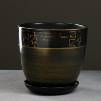 Горшок цветочный Мираж коричнев 2,5 л Горшок цветочный Мираж коричнев 2,5 л